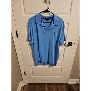 U.S. Polo Assn. Men's Sky Blue 'Luxury Feel' Polo Shirt - XL